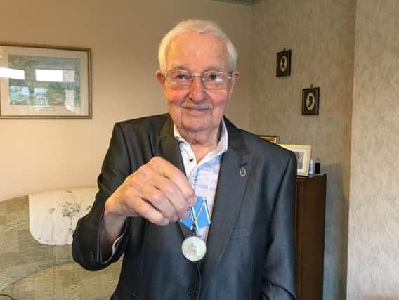 Jim Hemmington with his Medal of Ushakov