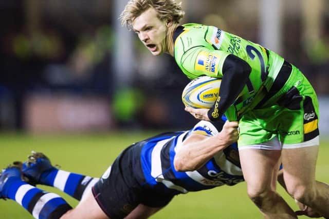 Tom Stephenson started at centre for Saints against Bath (pictures: Kirsty Edmonds)