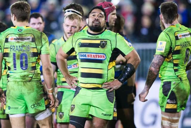 Campese Ma'afu and Saints were beaten at Bath on Friday night (pictures: Kirsty Edmonds)