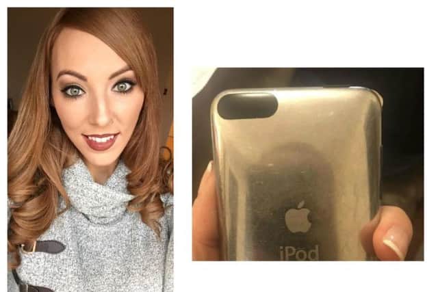 Danielle Mills shared this image of her iPod on Facebook when confirming it had been returned