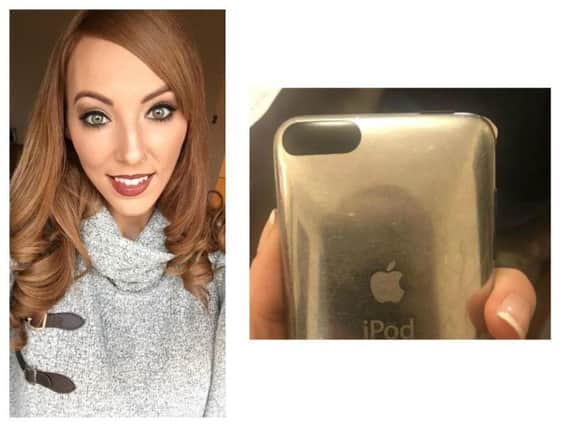 Danielle Mills shared this image of her iPod on Facebook when confirming it had been returned
