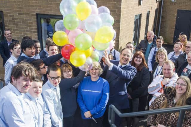 Balloons were launched in support of mental health awareness in Northamptonshire.