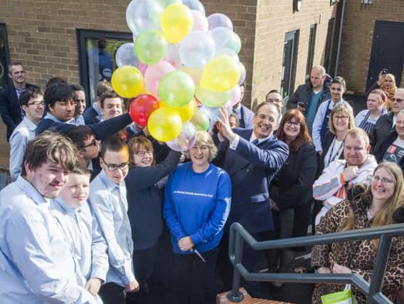 Balloons were launched in support of mental health awareness in Northamptonshire.