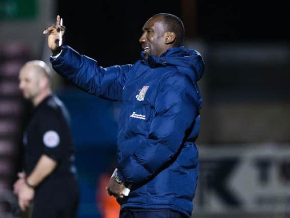 Jimmy Floyd Hasselbaink watched his team lose to Gillingham at Sixfields on Tuesday (Picture: Kirsty Edmonds)