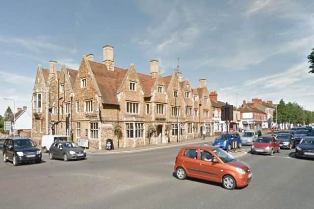The collision took place at this junction last night.