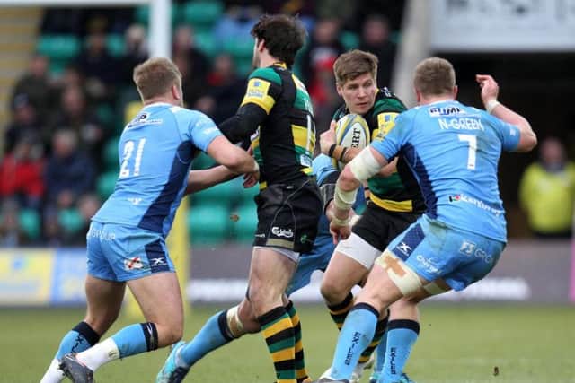 Piers Francis was playing at fly-half for Saints