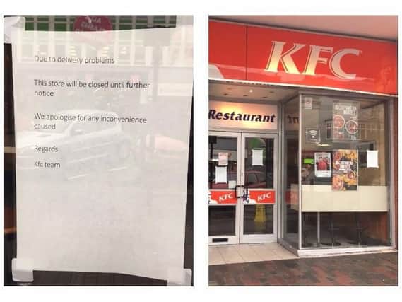 KFC stores across the UK have run out of chicken due to a 'delivery hiccup'.