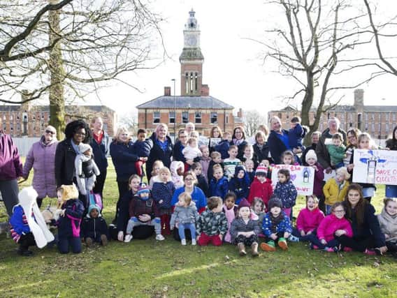 Campaigners on Friday turned out in full force to show their support for the clock tower.