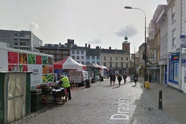 Police were called to the Auctioneers in Market Square