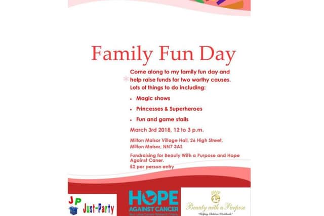 Brook is hosting a family fun day to raise money for her Miss Northamptonshire bid.