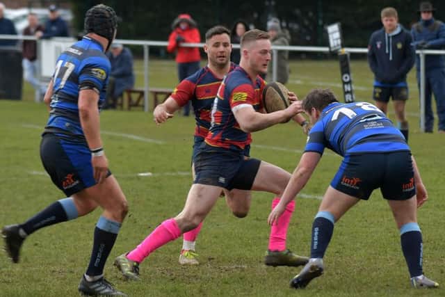 Action from Old Northamptonians' win over Syston (Pictures; Dave Ikin)