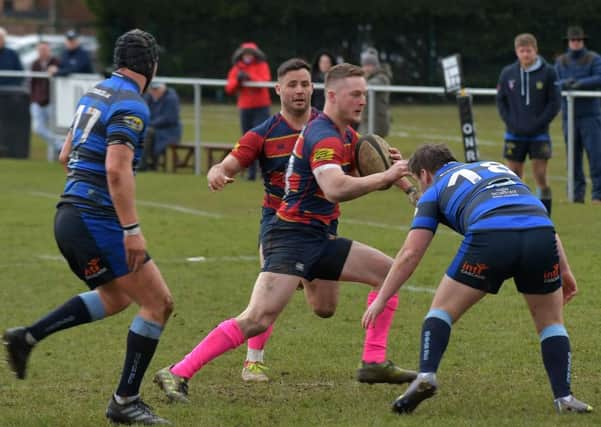 Action from Old Northamptonians' win over Syston (Pictures; Dave Ikin)