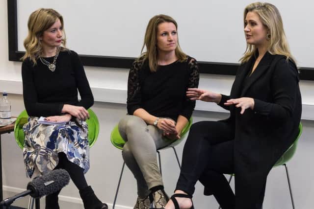 Kait Borsay, Lynsey Hooper and Hayley McQueen