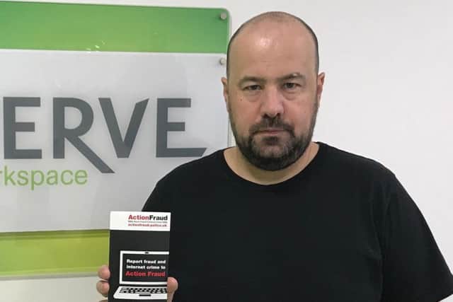 Company boss Steve Allan was defrauded of 55k by a conman who cloned his passport... and the culprit might still be out there.