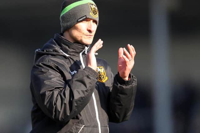 Alan Dickens saw his side suffer late heartache at Sandy Park (picture: Sharon Lucey)