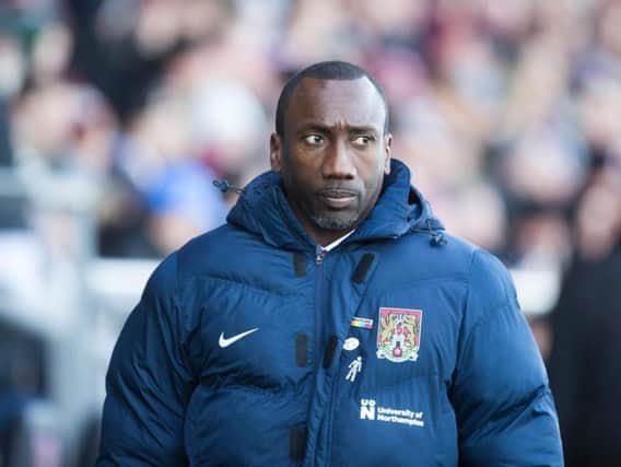 MIXED EMOTIONS: Town's performance pleased Hasselbaink, but the result didn't. Picture by Kirsty Edmonds