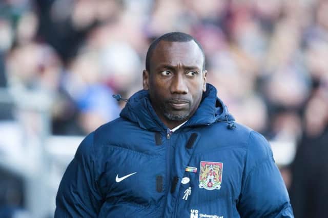 MIXED EMOTIONS: Town's performance pleased Hasselbaink, but the result didn't. Picture by Kirsty Edmonds