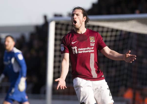 John-Joe O'Toole rues a Cobblers missed opportunity at Sixfields on Saturday (Picture: Kirsty Edmonds)