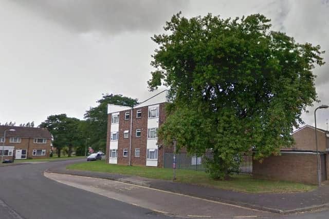 The incident happened in Linley Green, Duston.