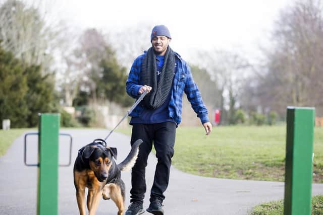 Vinial is urging dog walkers to be vigilant after finding suspicious meat in the park.