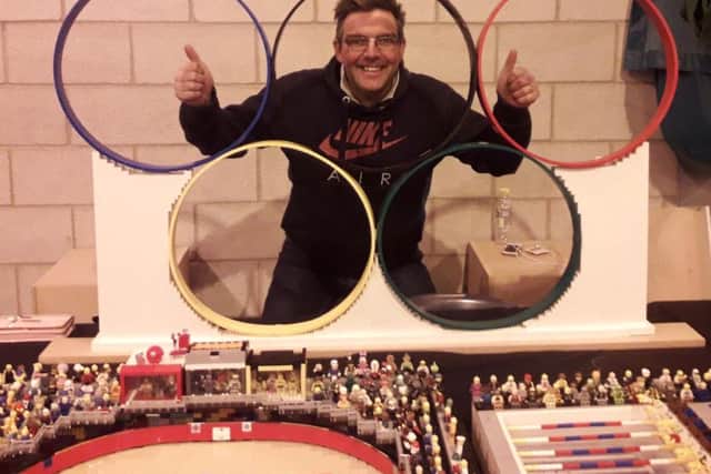 Lego-hobbyist Neil Burgess has organised the town's first Lego show.