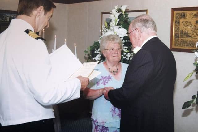 The two renewed their vows in 2008 aboard the MS Sea Princess