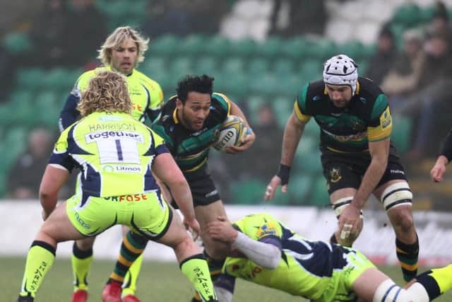 Nafi Tuitavake started on the wing for Saints (pictures: Sharon Lucey)