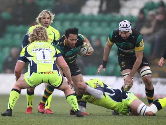 Nafi Tuitavake started on the wing for Saints (pictures: Sharon Lucey)
