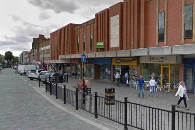 A man was mugged on Abington Street as he left the Nationwide bank.