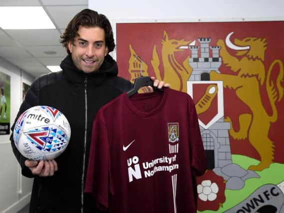 James 'Arg' Argent visited the Cobblers ground today to support Niamh's Next Step.