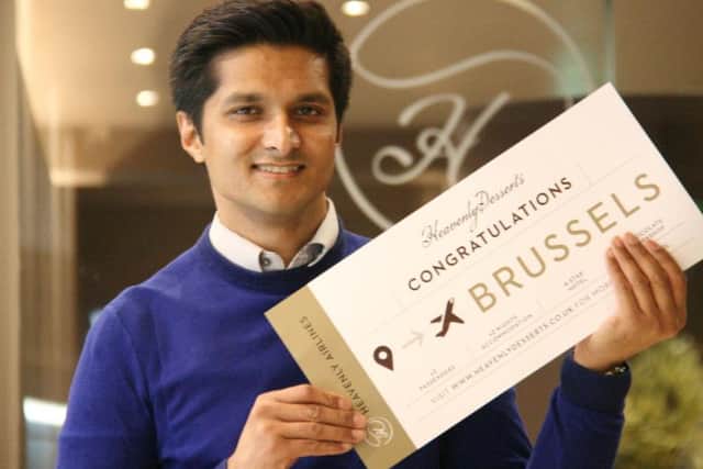 Chocolate lover Shanom Ali from St James has won a national prize that will see him travel to Belgium.