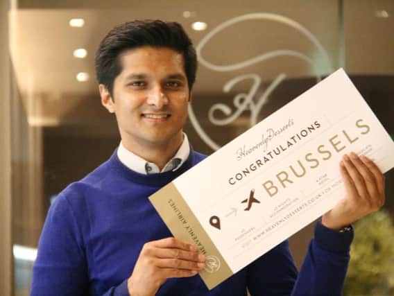 Chocolate lover Shanom Ali from St James has won a national prize that will see him travel to Belgium.
