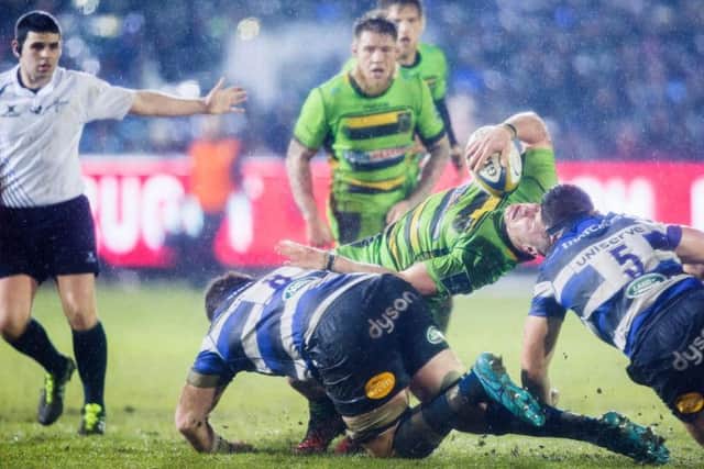 Action from Saints' clash at Bath (Pictures; KIrsty Edmonds)