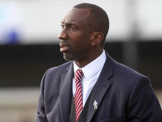 POINT GAINED: Jimmy Floyd Hasselbaink was happy to come away from Bristol Rovers with a 1-1 draw. Picture by Sharon Lucey