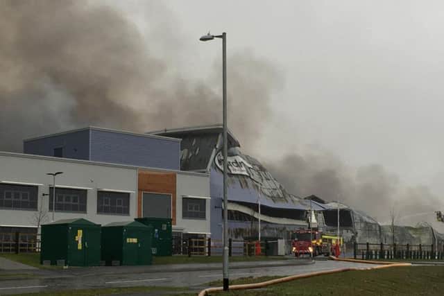 Pictures from the scene this morning.