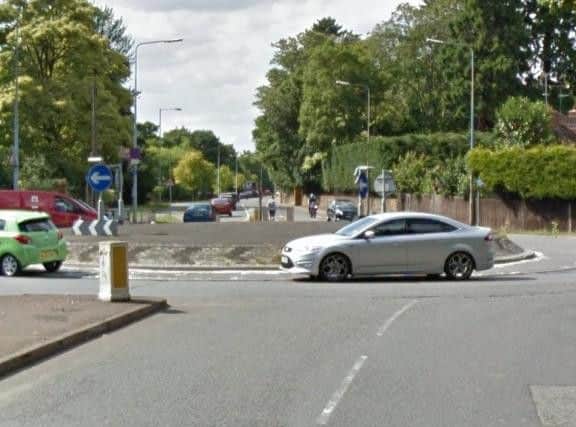 The incident took place near the Bants Lane roundabout last night.