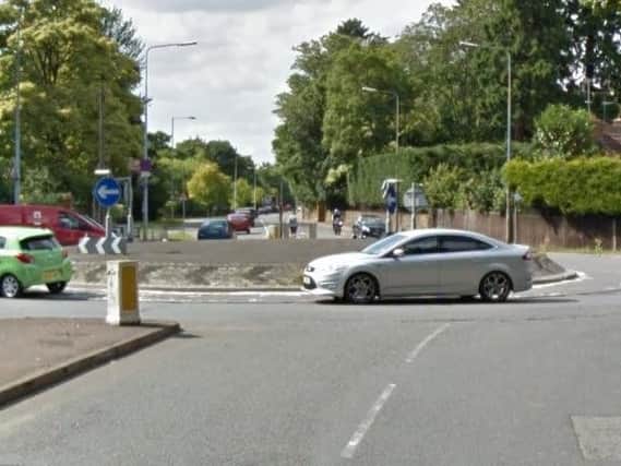 The incident took place near the Bants Lane roundabout last night.