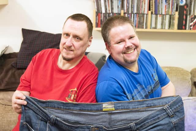 Peter and Gary have between them lost nearly 13 stone.