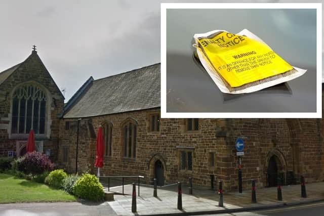Several customers at The Church were hit with parking fines.