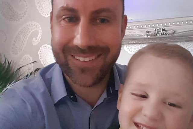 Gareth is planning to trek 100km in a fundraising effort to raise thousands of pounds for his son's life-changing surgery.