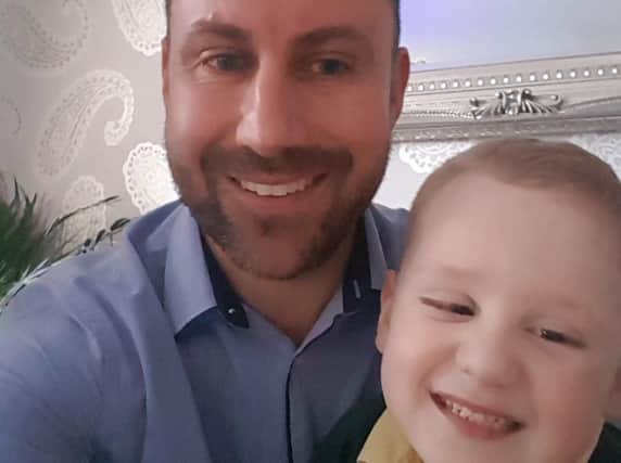 Gareth is planning to trek 100km in a fundraising effort to raise thousands of pounds for his son's life-changing surgery.