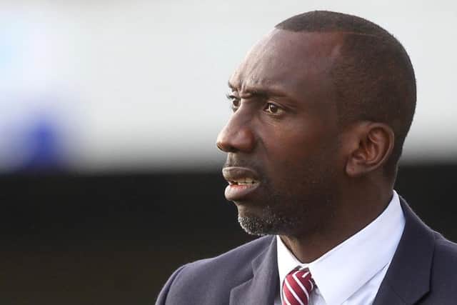 Jimmy Floyd Hasselbaink has not been happy with the standard of some of the referees in league one this season