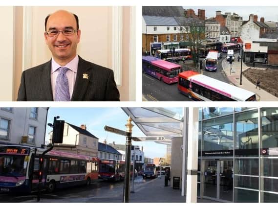 Councillor Andre Gonzalez De Savage claims he did not want the town's bus station to be positioned on the former Fish Market site.