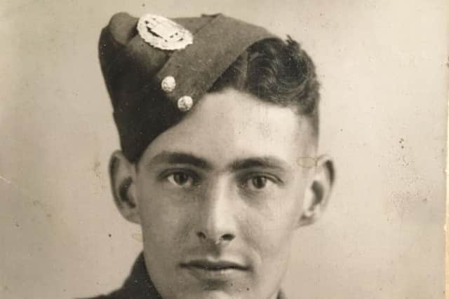 George pictured back in the 1940s during his time in the Army.