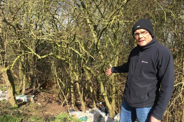 Simon Dawson pictured in Lower Ecton Lane.