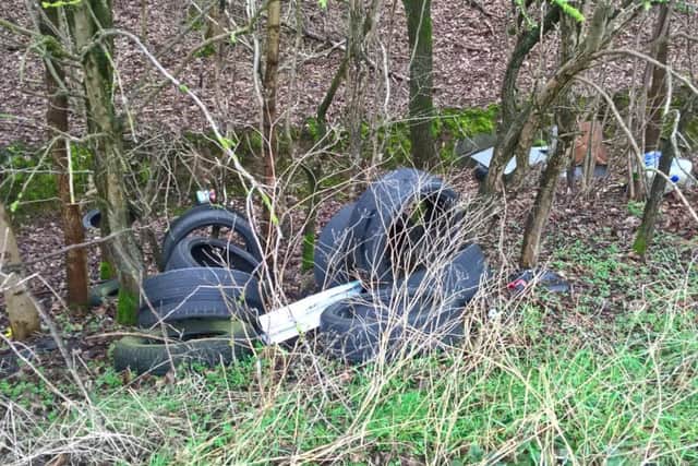 Simon says the council needs to solve the problem of dumped tyres in the ditch and make it easier for people to dispose of them at the recycling plant.