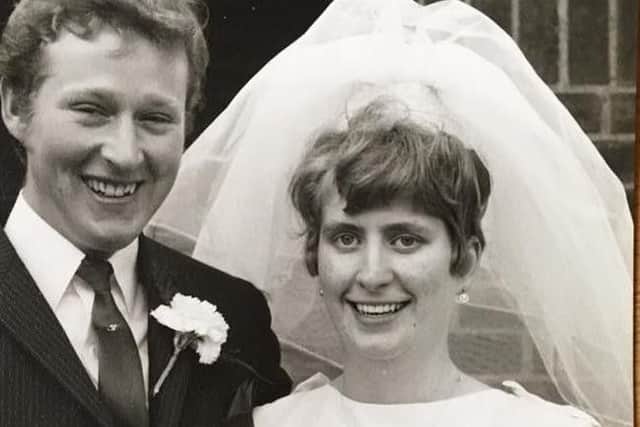 Richard and Valerie pictured on their wedding day back in 1968.