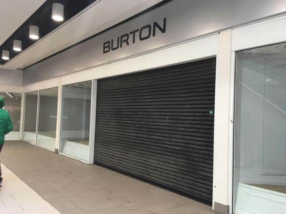Burton has now closed in the Grosvenor Centre