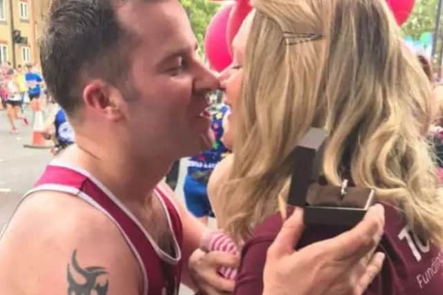 Romantic Rory surprised everyone when he dropped to one knee half-way around the London Marathon course and proposed to his girlfriend last year.