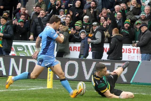 George North scored on his most recent appearance, against London Irish on February 17 (picture: Sharon Lucey)